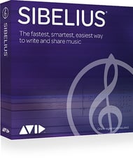 cover Sibelius Perpetual Licence Boxed Version, Previously Sibelius First -P.O.P.